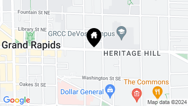 Map of 320 Fulton Street E, Grand Rapids MI, 49503