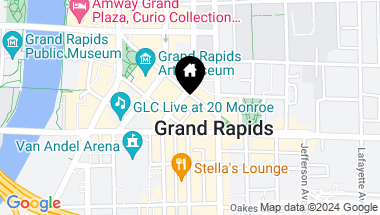 Map of 51 Monroe Center Street NW, #203, Grand Rapids MI, 49503