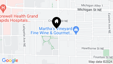 Map of 209 College Avenue NE, Grand Rapids MI, 49503