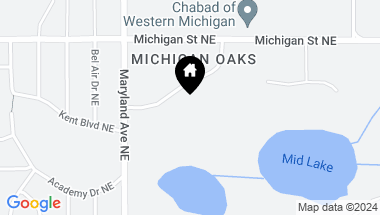 Map of 2502 Fletcher Drive NE, Grand Rapids MI, 49506