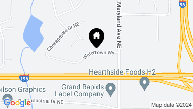 Map of 2332 Watertown Way NE, Grand Rapids MI, 49505
