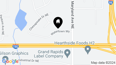 Map of 2326 Watertown Way NE, Grand Rapids MI, 49505