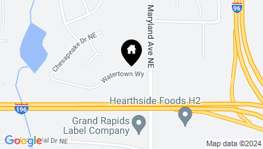 Map of 2333 Watertown Way NE, Grand Rapids MI, 49505