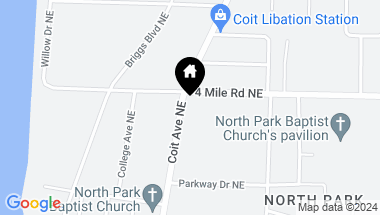 Map of 3546 Coit Avenue NE, Grand Rapids MI, 49525