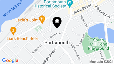 Map of 53 Austin Street, Portsmouth NH, 03801