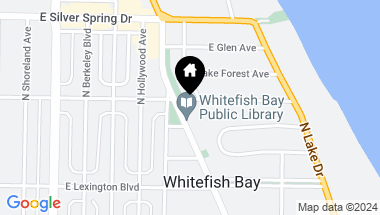 Map of 805 E Birch Ave, Whitefish Bay WI, 53217