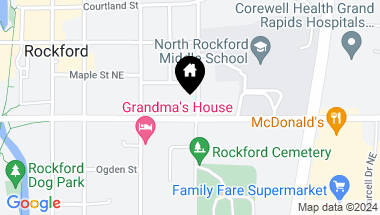 Map of 69 S Lincoln Street, Rockford MI, 49341