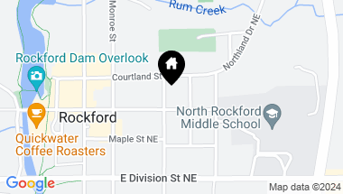 Map of 14 N Fremont Street, Rockford MI, 49341