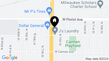 Map of 5902 N 76th St 5940, Milwaukee WI, 53218