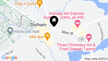 Map of 27 Main Street, Durham NH, 03824