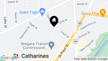 Map of 205 King St, St. Catharines Ontario, L2R 3J5