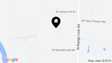 Map of 9303 N Valley Hill Rd, River Hills WI, 53217