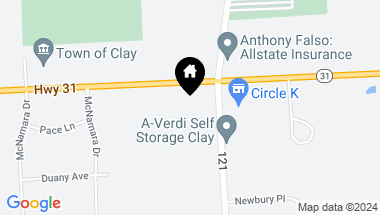 Map of 8575 Henry Boulevard, Clay NY, 13041