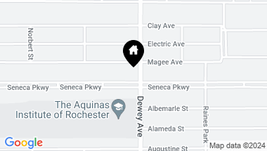 Map of 1261 Dewey Avenue, Rochester NY, 14613