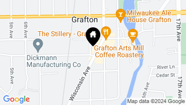 Map of 1327 Wisconsin Ave, Grafton WI, 53024