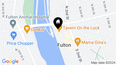 Map of 24 South 1st Street, Fulton NY, 13069