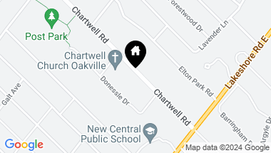 Map of 200 Chartwell Rd, Oakville Ontario, L6J 3Z8