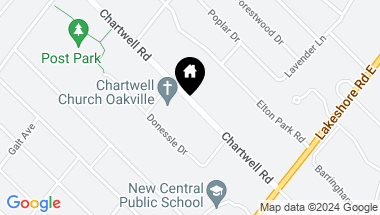 Map of 210 Chartwell Rd, Oakville Ontario, L6J 3Z8