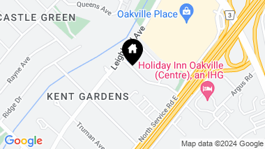 Map of 1084 Pearson Drive, Oakville ON, L6H 2A8