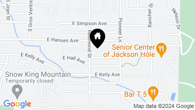 Map of 625 E HALL Avenue, Jackson WY, 83001