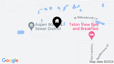 Map of 4690 W WILLOWBROOK Lane, Wilson WY, 83014