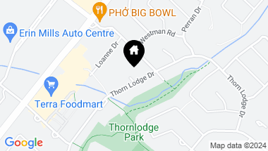 Map of 2411 Thorn Lodge Dr, Mississauga Ontario, L5K 1K8