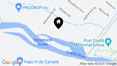 Map of 1269 Stavebank Rd, Mississauga Ontario, L5G 2V1