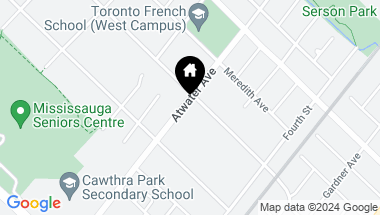 Map of 1242 Alexandra Ave, Mississauga Ontario, L5E 2A5