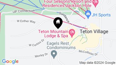 Map of 3470 W MCCOLLISTER Drive, Teton Village WY, 83025