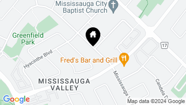 Map of 815 Valley Blvd, Mississauga Ontario, L5A 1Z7
