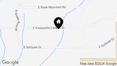 Map of 300 AVALANCHE CANYON Drive, Jackson WY, 83001