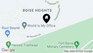 Map of 1403 N Promontory Rd, Boise ID, 83702