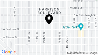 Map of 1305 N Harrison Blvd, Boise ID, 83702
