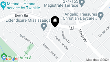 Map of 7129 Gillespie Lane, Mississauga Ontario, L5W 1E8