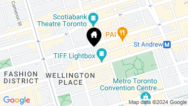 Map of 21 Widmer St Unit: 3503, Toronto Ontario, M5V 0B8