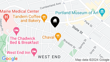 Map of 21 Dow Street, Portland ME, 04102