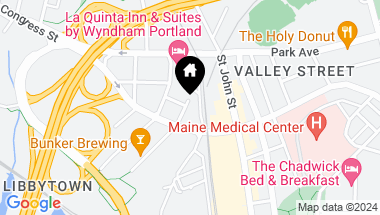Map of 17 Hemlock Street, Portland ME, 04102