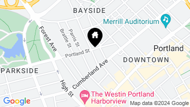 Map of 23 Hanover Street, Portland ME, 04101