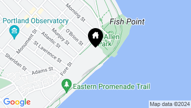 Map of 45 Eastern Promenade, 1G, Portland ME, 04101