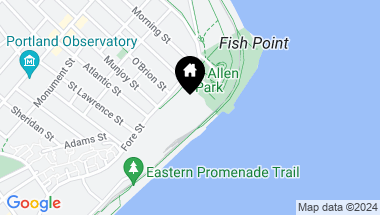 Map of 45 Eastern Promenade, 10A, Portland ME, 04101