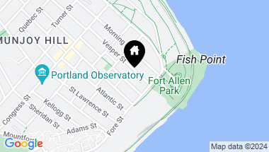 Map of 22 Vesper Street, Portland ME, 04101