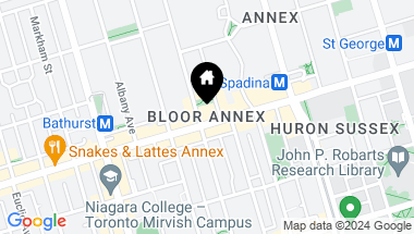 Map of 394 Bloor St W, Toronto Ontario, M5S 1X4