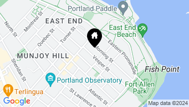 Map of 83 Vesper Street, 3, Portland ME, 04101