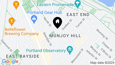 Map of 63 North Street, Portland ME, 04101