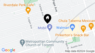 Map of 493 Carlaw Ave, Toronto Ontario, M4K 3H9
