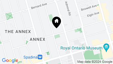 Map of 82 Lowther Ave, Toronto Ontario, M5R 1E1