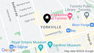 Map of 118 Yorkville Ave Unit: 601, Toronto Ontario, M5R 1H5