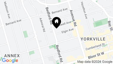 Map of 91 Bedford Rd, Toronto Ontario, M5R 2K4