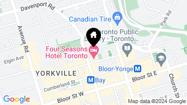 Map of 55 Scollard St Unit: 1505, Toronto Ontario, M5R 0A1