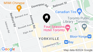 Map of 51 Hazelton Ave, Toronto Ontario, M5R 2E3